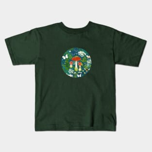 In my garden (teal) Kids T-Shirt